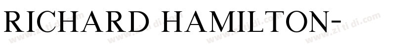 Richard Hamilton字体转换